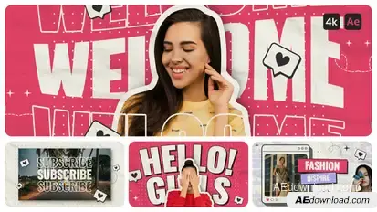 Creative Youtube Opener - Collage Intro Openers template preview