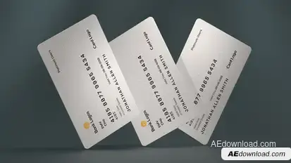 Credit Card Mockup Product Promo template preview