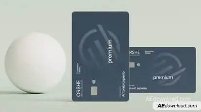 Credit Card Mockup Product Promo template preview
