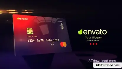 Credit Card Mockup Product Promo template preview