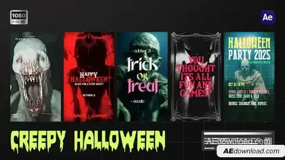 Creepy Halloween Openers template preview