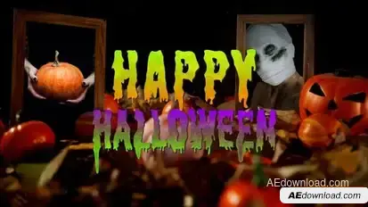 Creepy Halloween Slideshow Openers template preview