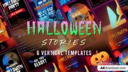 Creepy Halloween Stories Product Promo template preview