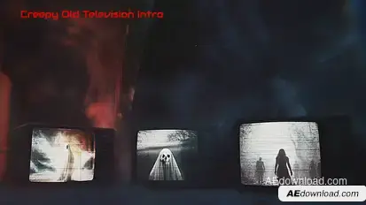 Creepy Old Television Intro Openers template preview