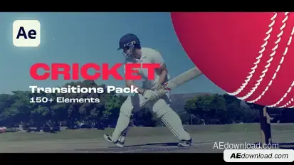 Cricket Transitions Elements template preview