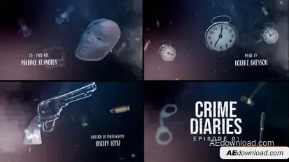Crime Diaries - Title Sequence Openers template preview