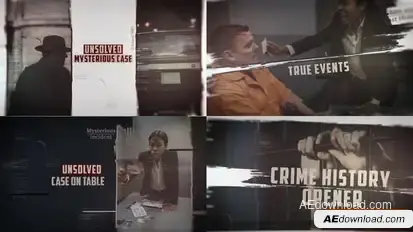 Crime History Opener Openers template preview