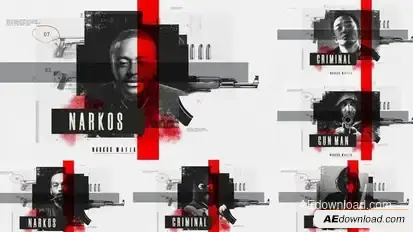 Crime Opener Grunge Openers template preview