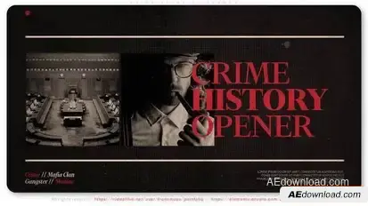 Crime Story Slideshow Openers template preview
