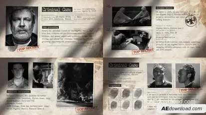 Criminal Case File Video Template Titles template preview