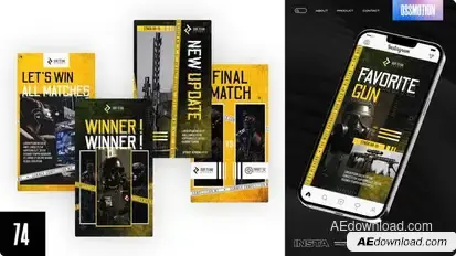 CrossFire E-sport Reels Product Promo template preview