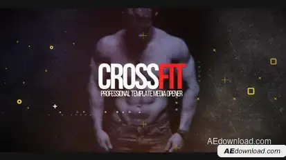 CrossFit Promo Video Displays template preview