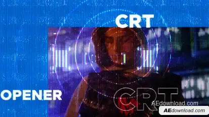 CRT Dynamic Opener Video Displays template preview