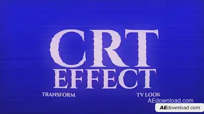 CRT Effect Elements template preview
