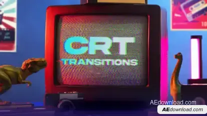 CRT Transitions Elements template preview