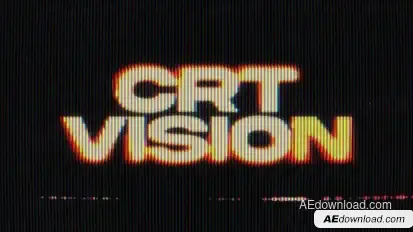 CRT Typography Titles template preview