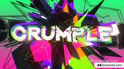 Crumple Crash Title Opener Titles template preview