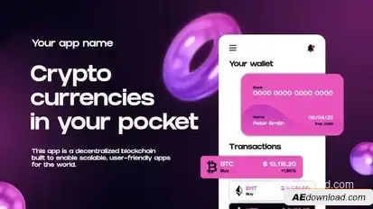 Crypto App Promo Openers template preview