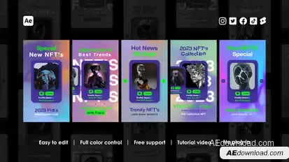 Crypto Instagram Reels Product Promo template preview