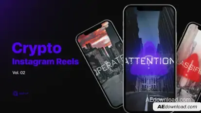 Crypto Instagram Reels Vol. 02 Video Displays template preview