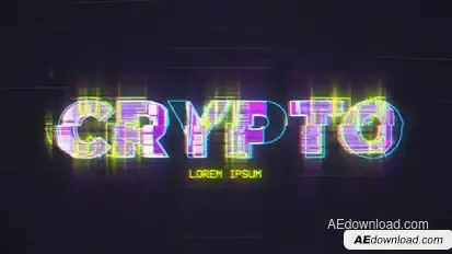 Crypto Intro Title Logo Stings template preview