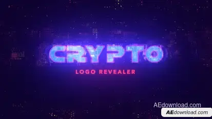 Crypto Logo Reveal Logo Stings template preview