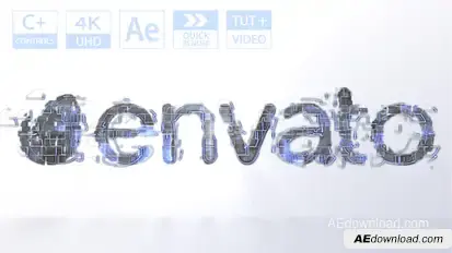 Crypto Tech Logo Reveal Logo Stings template preview