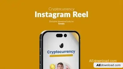 Cryptocurrency Instagram Reel Openers template preview