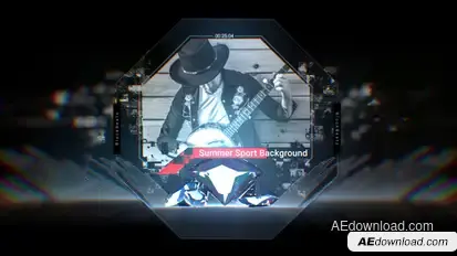 Crystal Music Cover Video Displays template preview