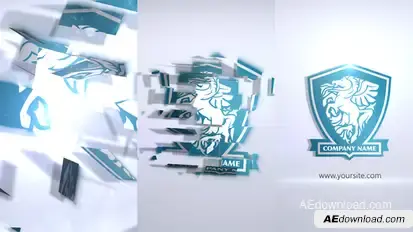 Crystal Parts Logo Sting Logo Stings template preview