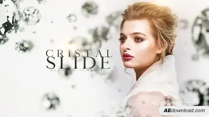 Crystal Slide Video Displays template preview