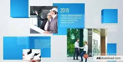 Videohive Cube Corporate Promo Video Displays template preview