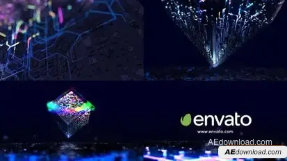 Cube Digital Logo Reveal Logo Stings template preview