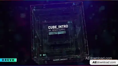 Cube Intro/ Glitch Opener/ Game Tournament/ Cyber Sport/ Hi-Tech HUD/ Streamer/ Youtube Techno Blog Openers template preview