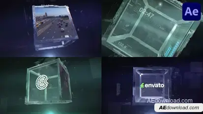 Cube Logo for After Effects Openers template preview