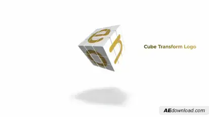 Cube Transform Logo | After Effects Logo Stings template preview
