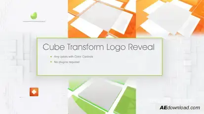 Cube Transform Logo Reveal Logo Stings template preview