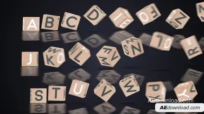 Cube Typeface | After Effects Template Titles template preview