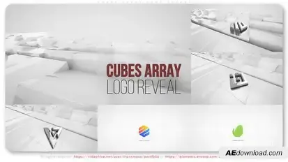 Cubes Array Logo Reveal Logo Stings template preview