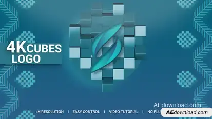 Cubes Logo Reveal Logo Stings template preview