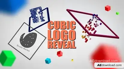 Cubic Logo Reveal Logo Stings template preview