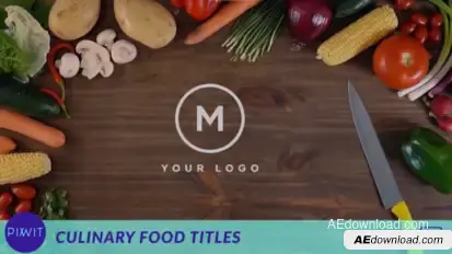 Culinary Food Titles Real Footage Openers template preview
