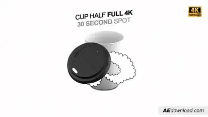 Cup Half Full Product Promo template preview
