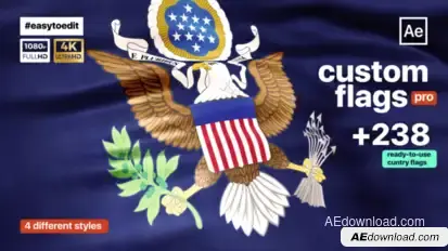 Custom Flags Pro - Flag Animator Elements template preview