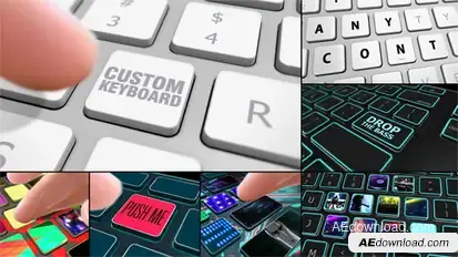 Custom Keyboard Video Displays template preview