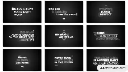 Cut Titles Titles template preview