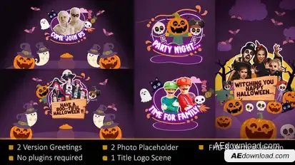 Cute Halloween Greetings Openers template preview