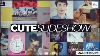 Cute Slideshow Video Displays template preview
