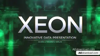 Cyber Data Slideshow Video Displays template preview