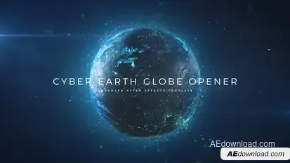 Cyber Earth Globe Opener Openers template preview